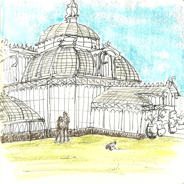 The Conservatory of Flowers in Golden Gate Park (sketch by Heath Massey)